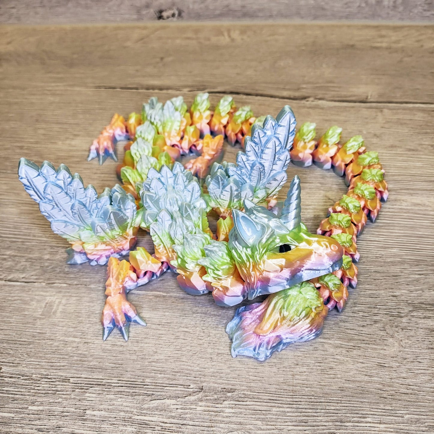 Unicorn Dragon with Wings – 3D Printed Fantasy Creature