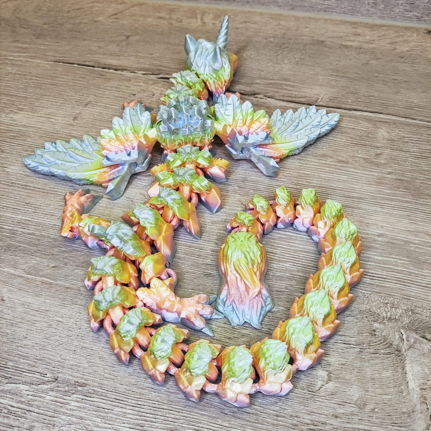 Unicorn Dragon with Wings – 3D Printed Fantasy Creature