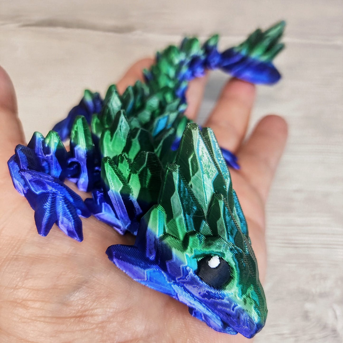 Gemstone Baby Dragon – 3D Printed Fantasy Collectible