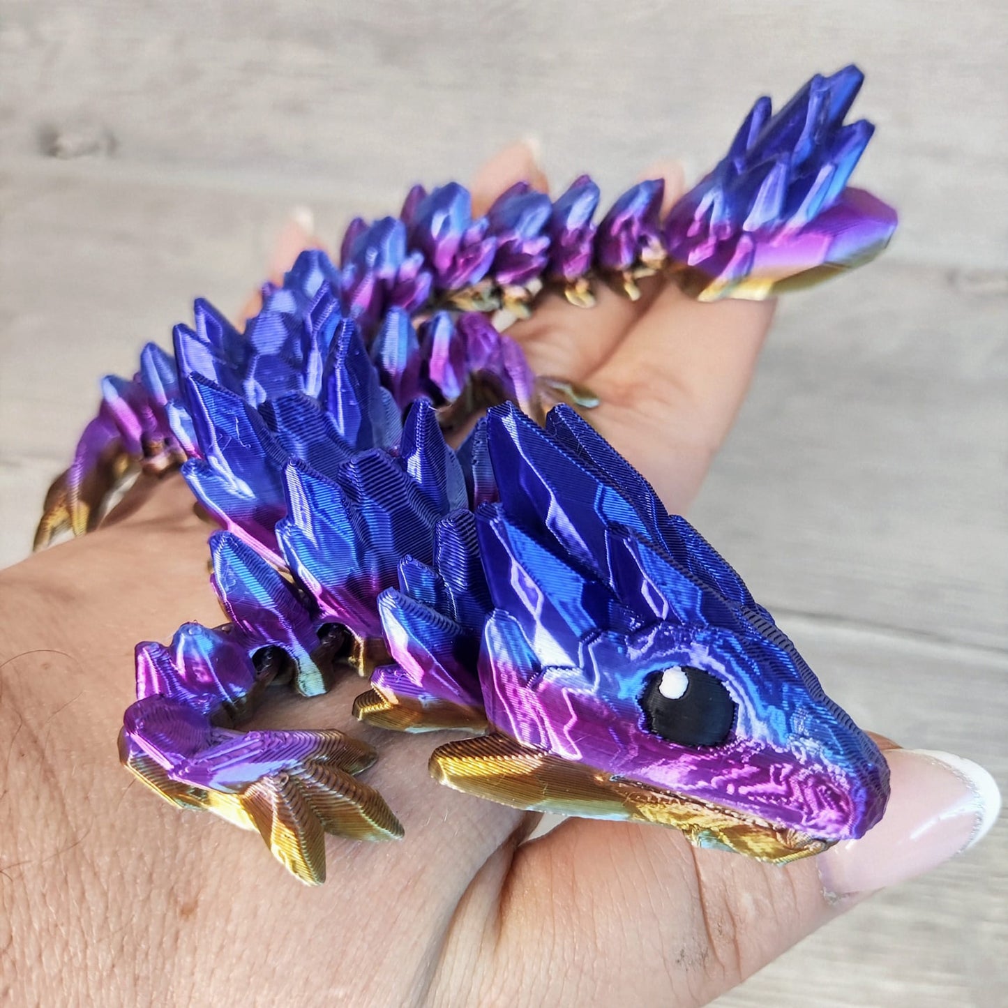 Gemstone Baby Dragon – 3D Printed Fantasy Collectible