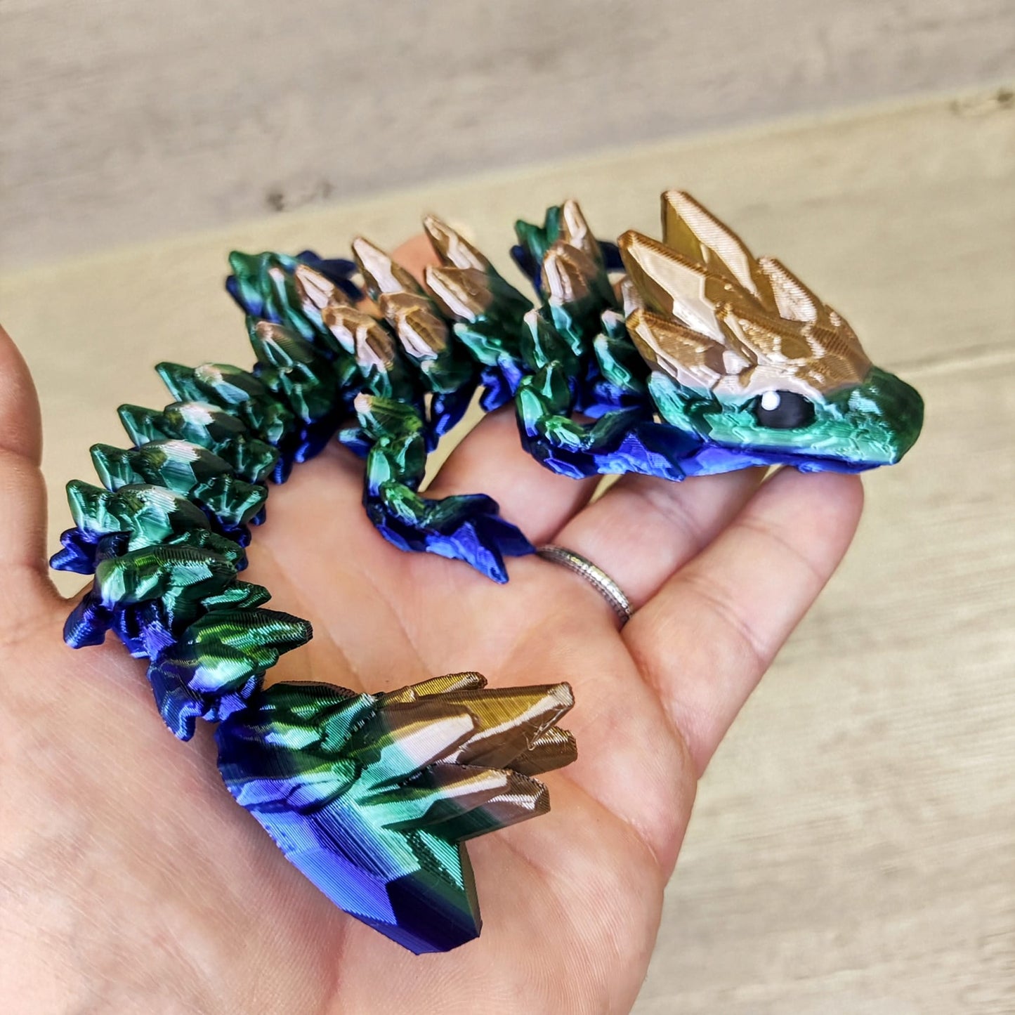 Gemstone Baby Dragon – 3D Printed Fantasy Collectible