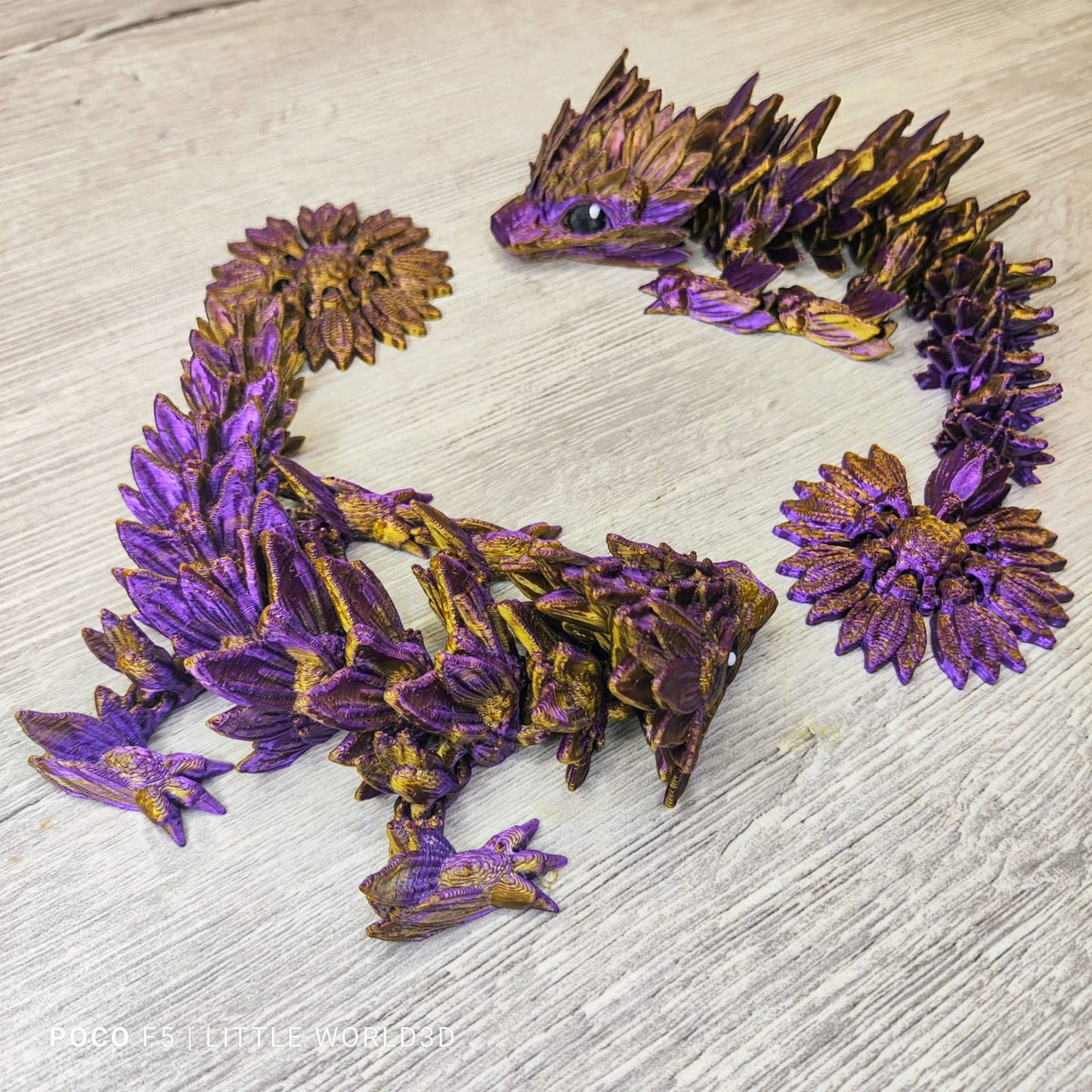 Baby Sunflower Dragon – 3D Printed Collectible