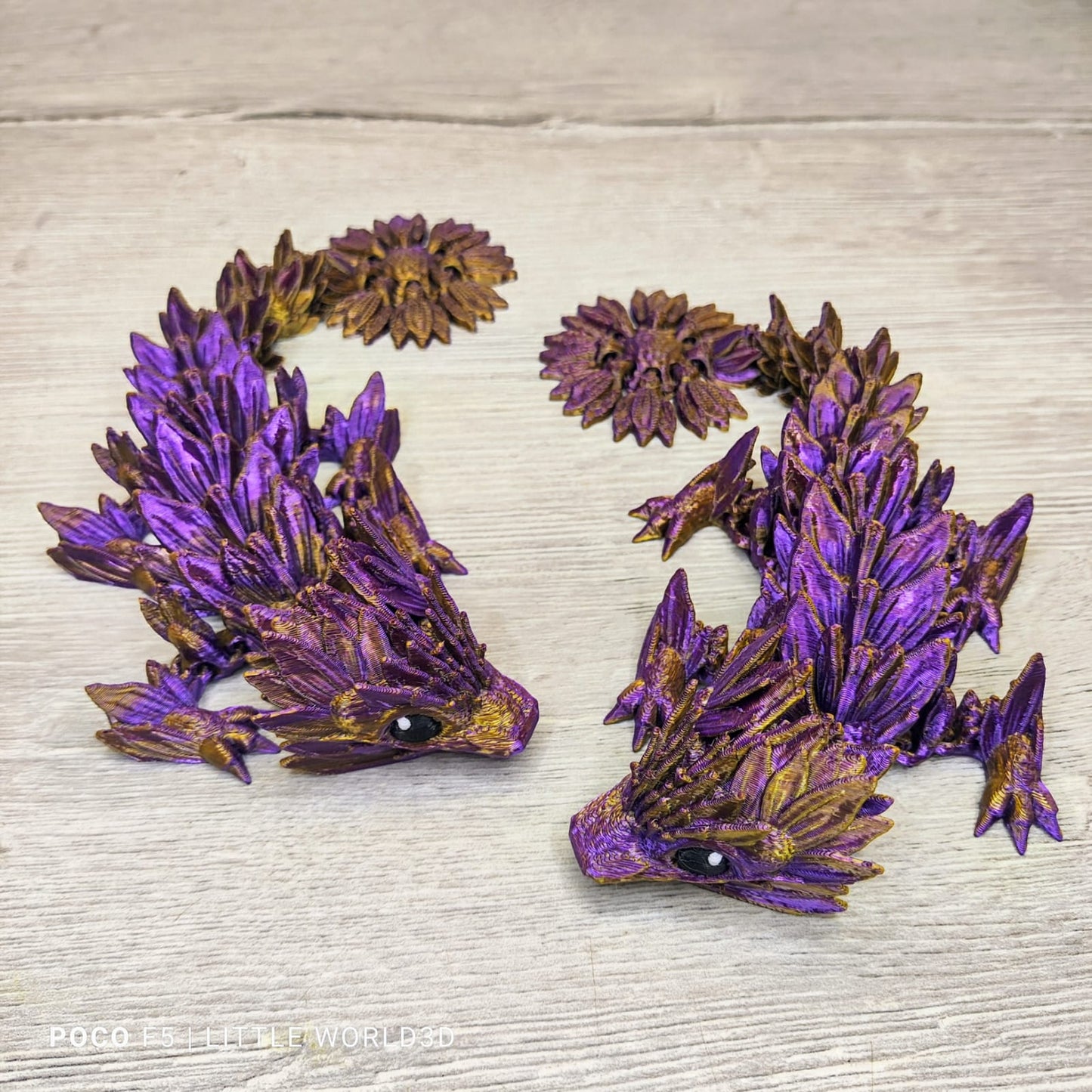 Baby Sunflower Dragon – 3D Printed Collectible