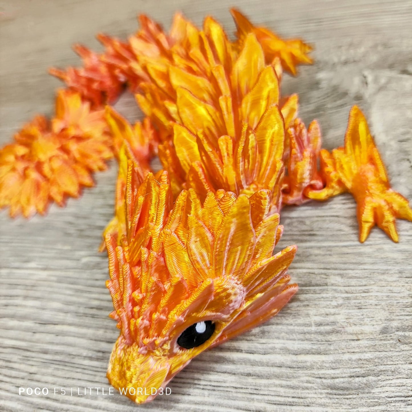 Baby Sunflower Dragon – 3D Printed Collectible