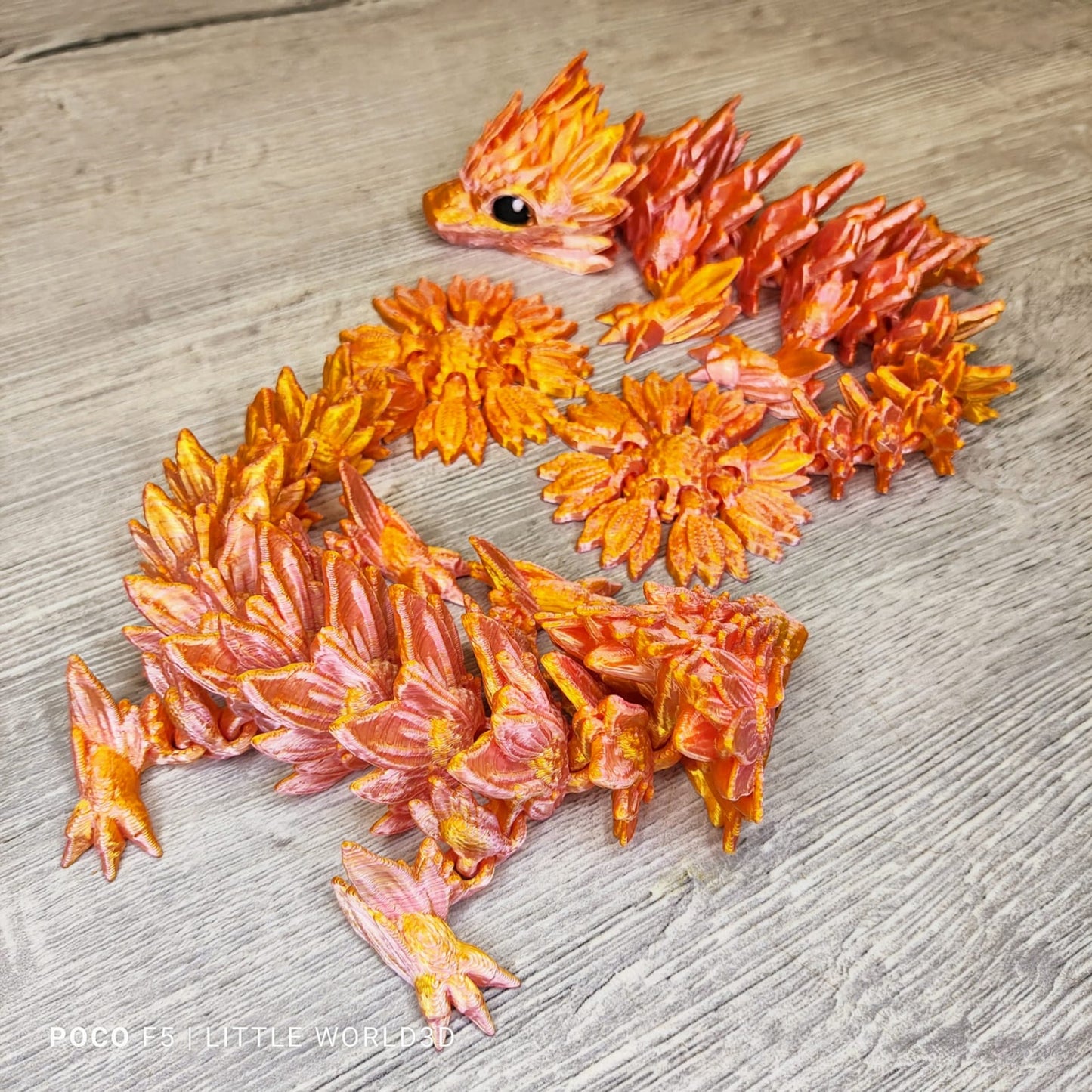 Baby Sunflower Dragon – 3D Printed Collectible