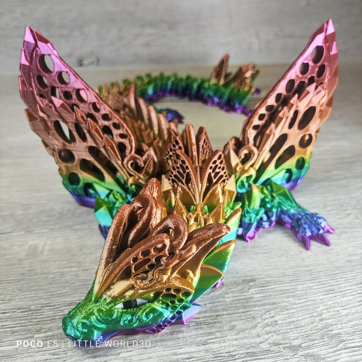 Fae Wolf Dragon – 3D Printed Fantasy Collectible