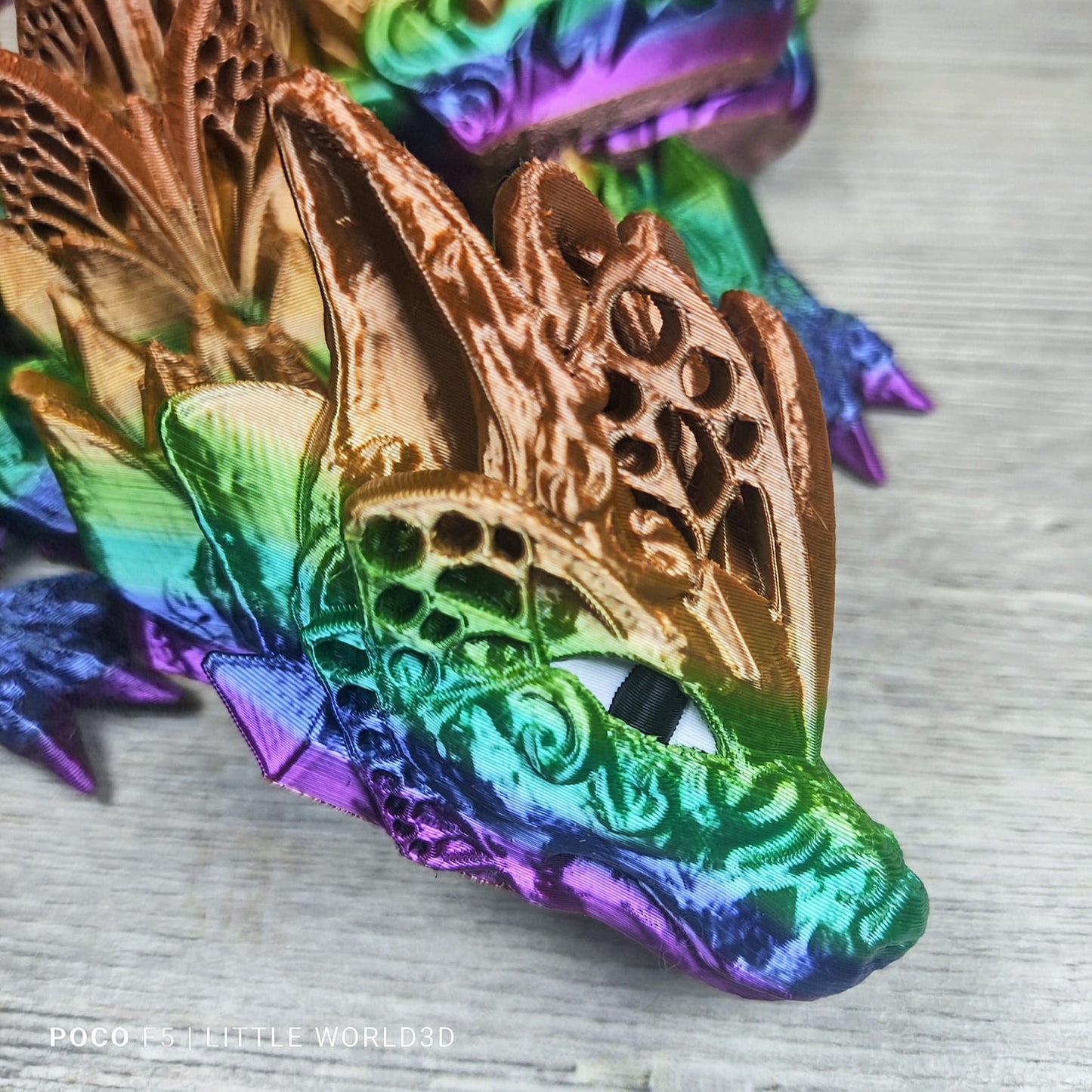 Fae Wolf Dragon – 3D Printed Fantasy Collectible