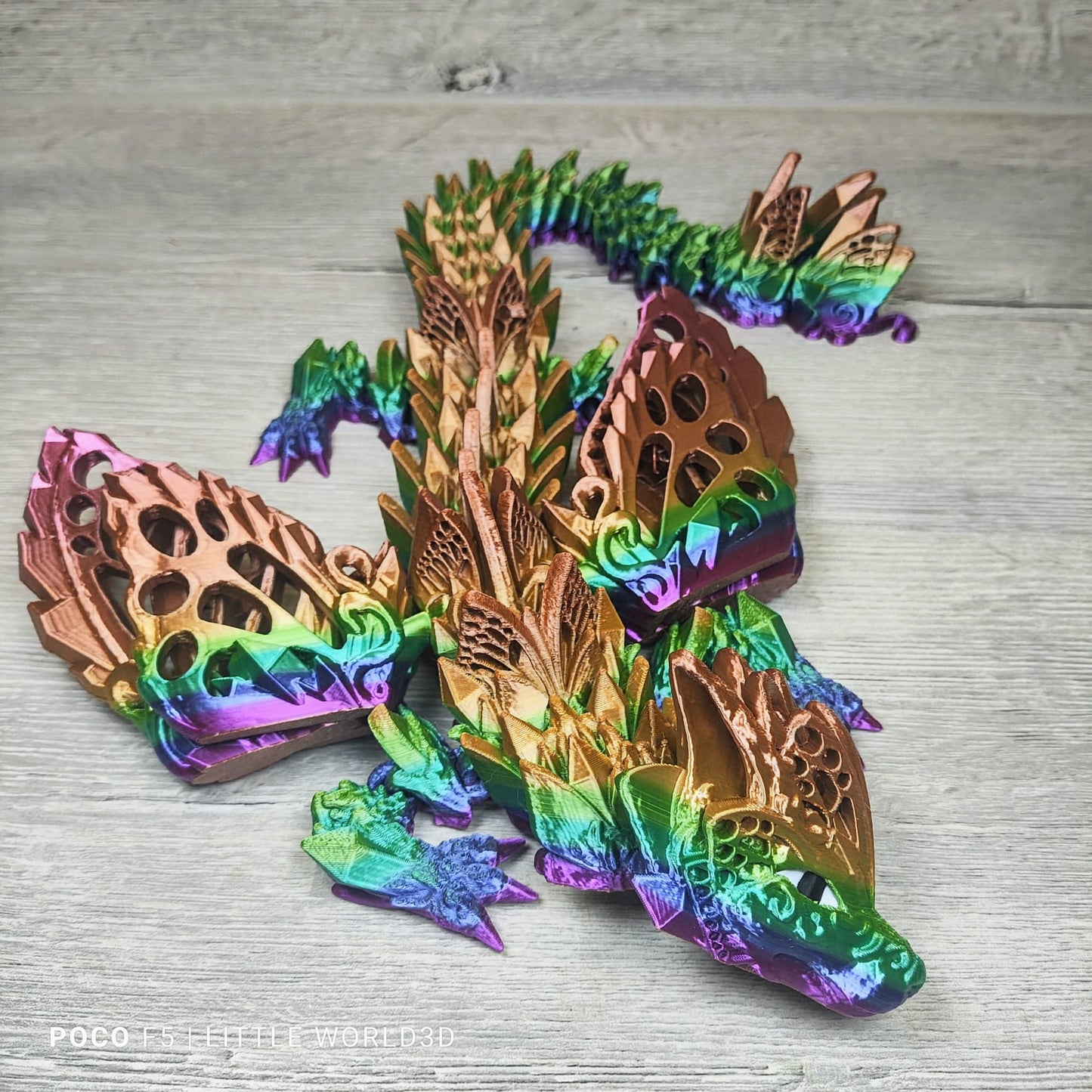Fae Wolf Dragon – 3D Printed Fantasy Collectible