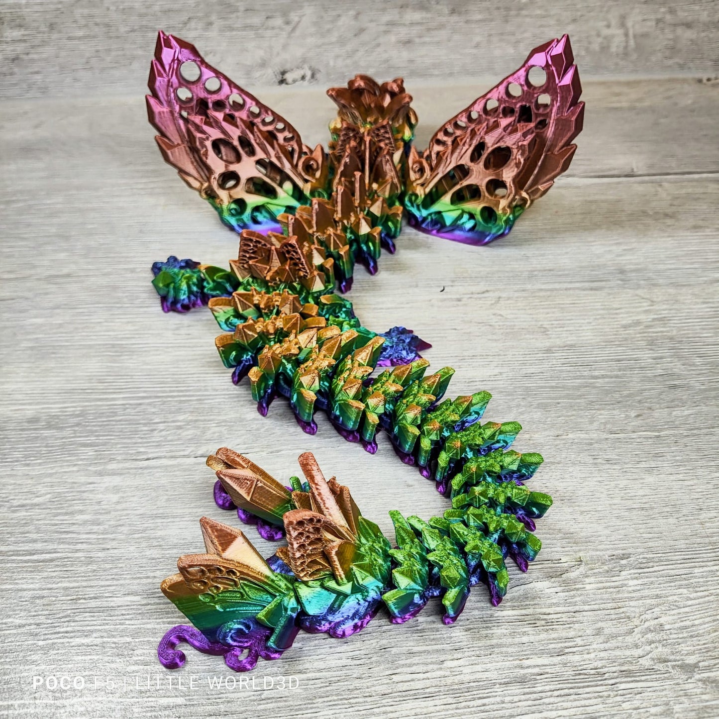 Fae Wolf Dragon – 3D Printed Fantasy Collectible