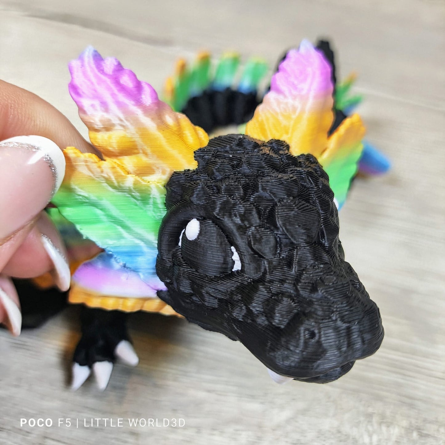Baby Axolotl Dragon – 3D Printed Fantasy Collectible