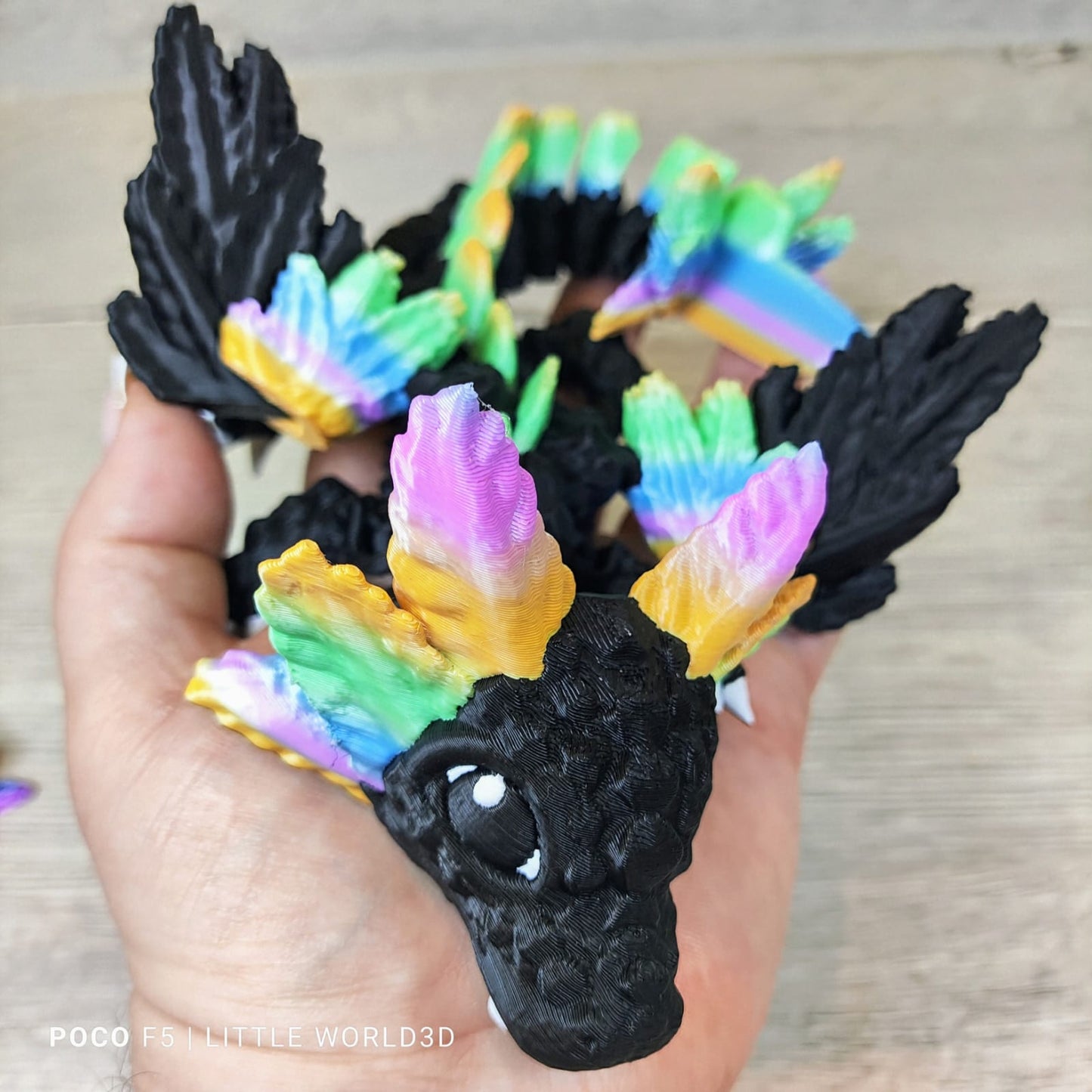 Baby Axolotl Dragon – 3D Printed Fantasy Collectible
