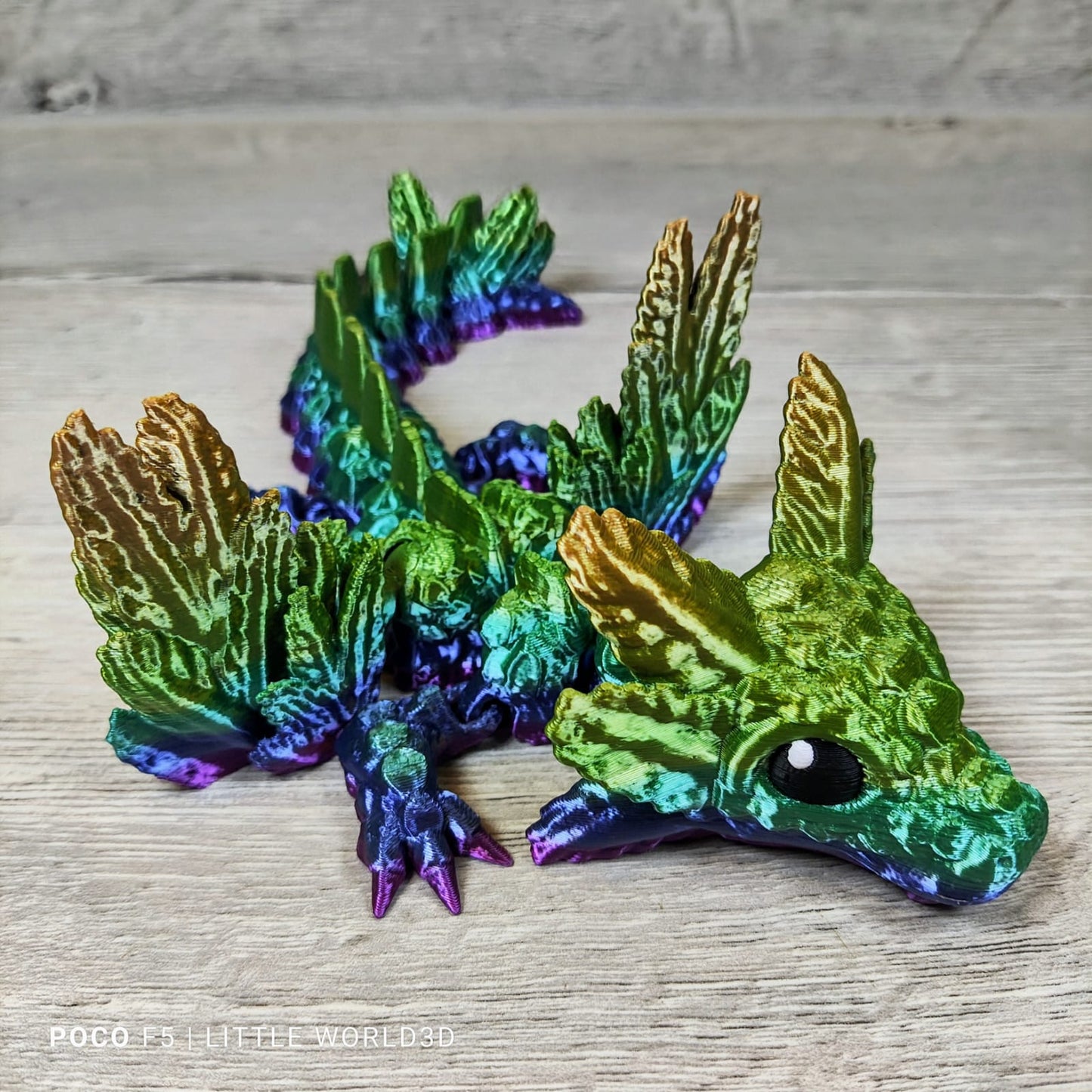 Baby Axolotl Dragon – 3D Printed Fantasy Collectible