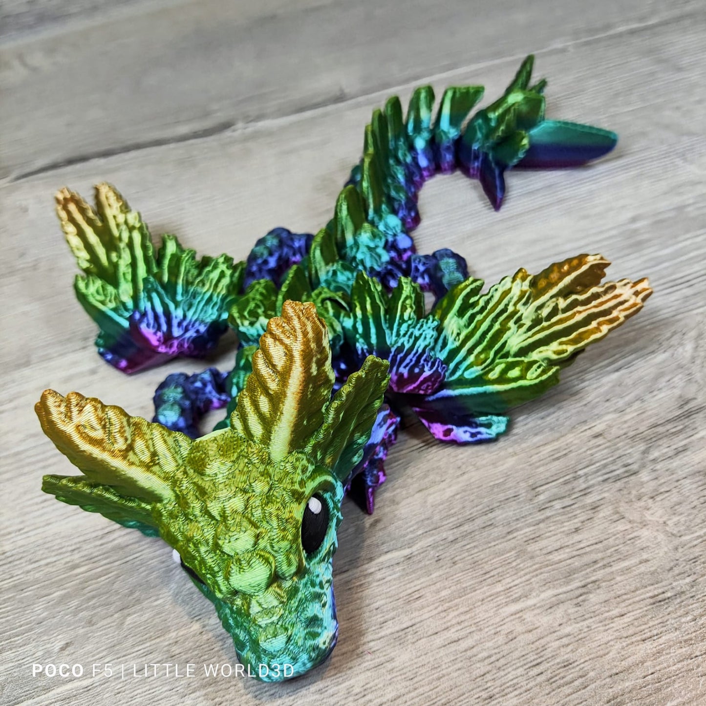 Baby Axolotl Dragon – 3D Printed Fantasy Collectible