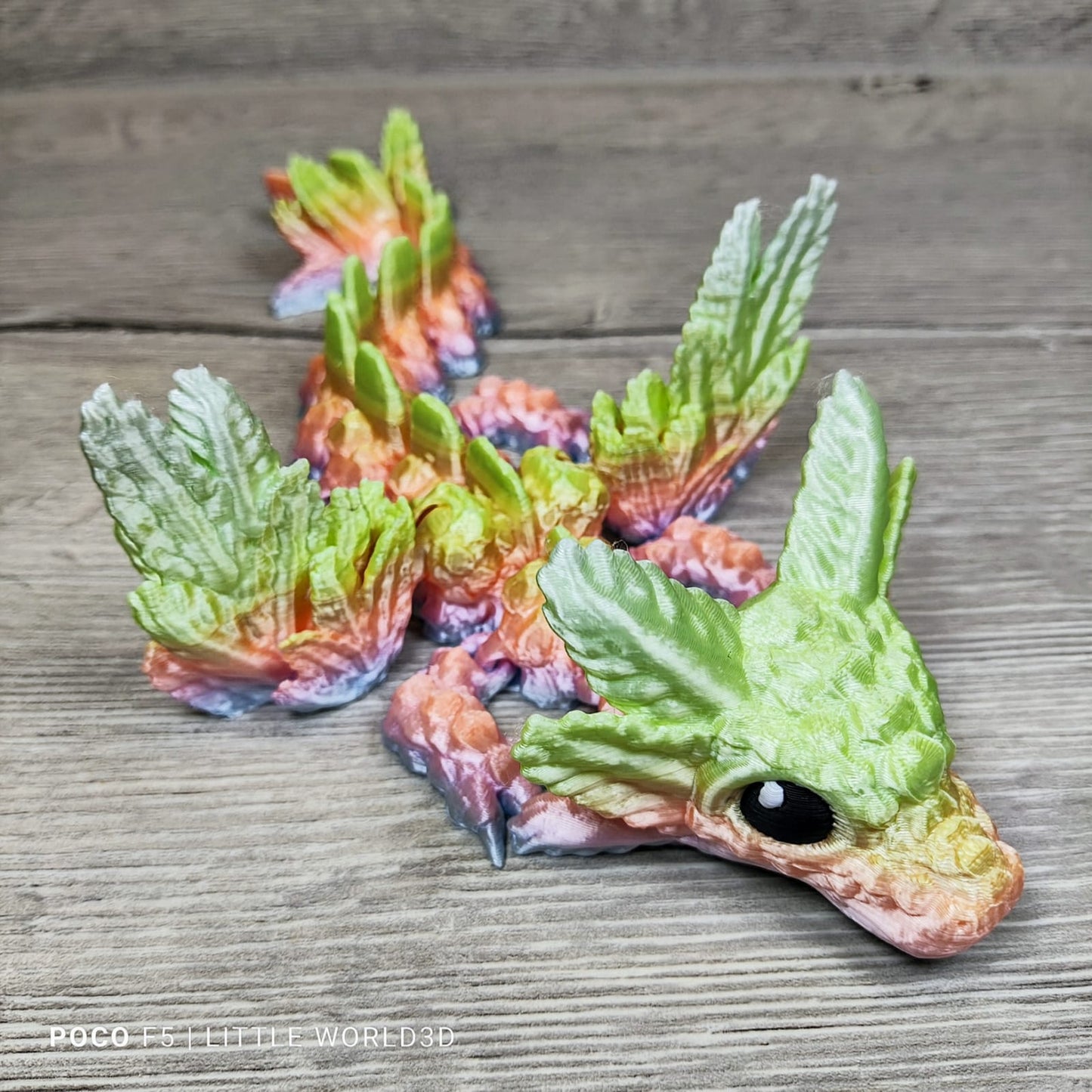 Baby Axolotl Dragon – 3D Printed Fantasy Collectible