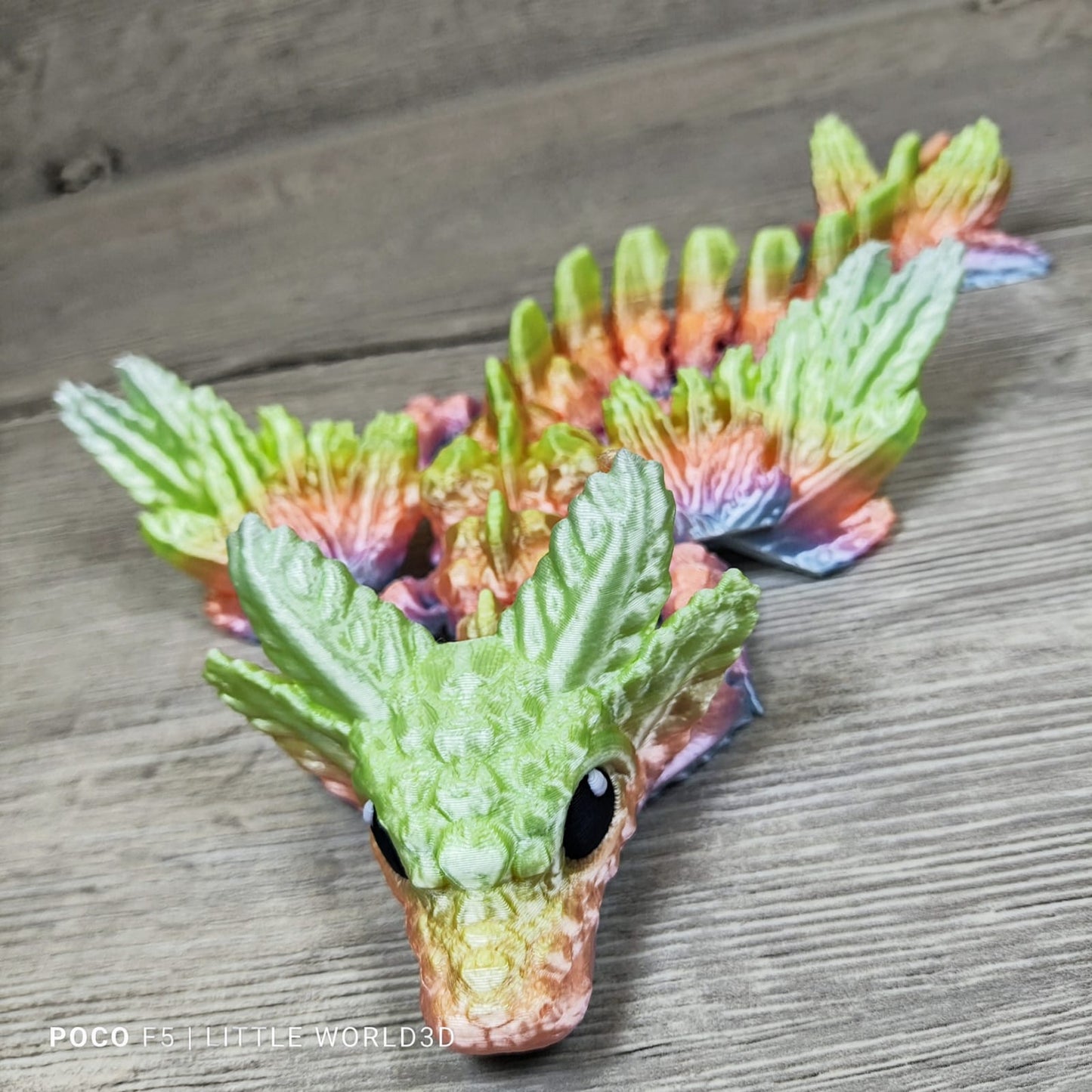 Baby Axolotl Dragon – 3D Printed Fantasy Collectible