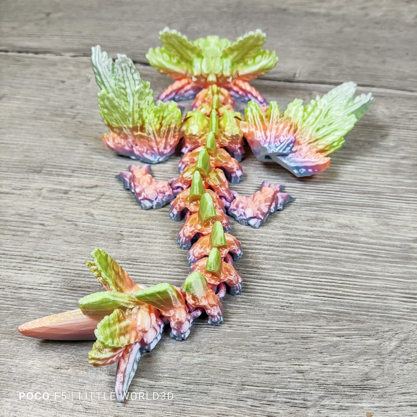 Baby Axolotl Dragon – 3D Printed Fantasy Collectible