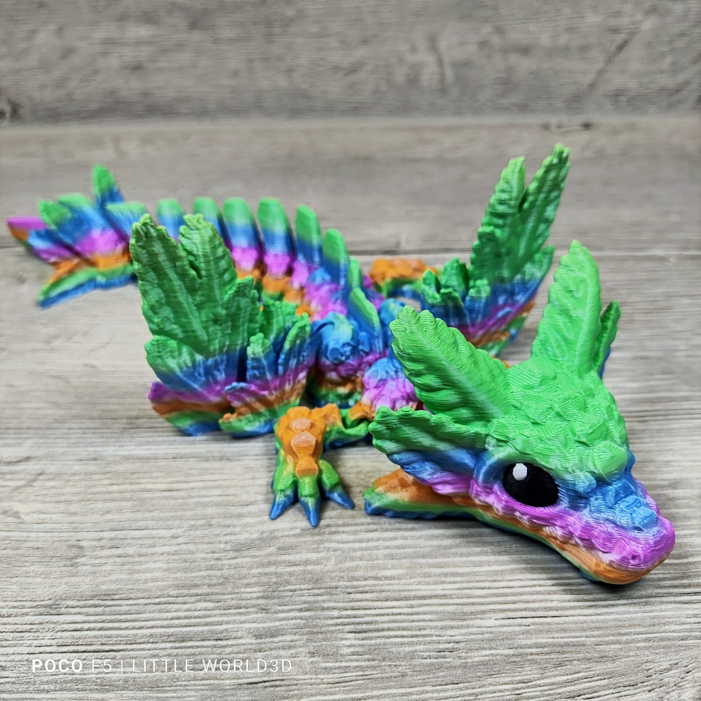 Baby Axolotl Dragon – 3D Printed Fantasy Collectible