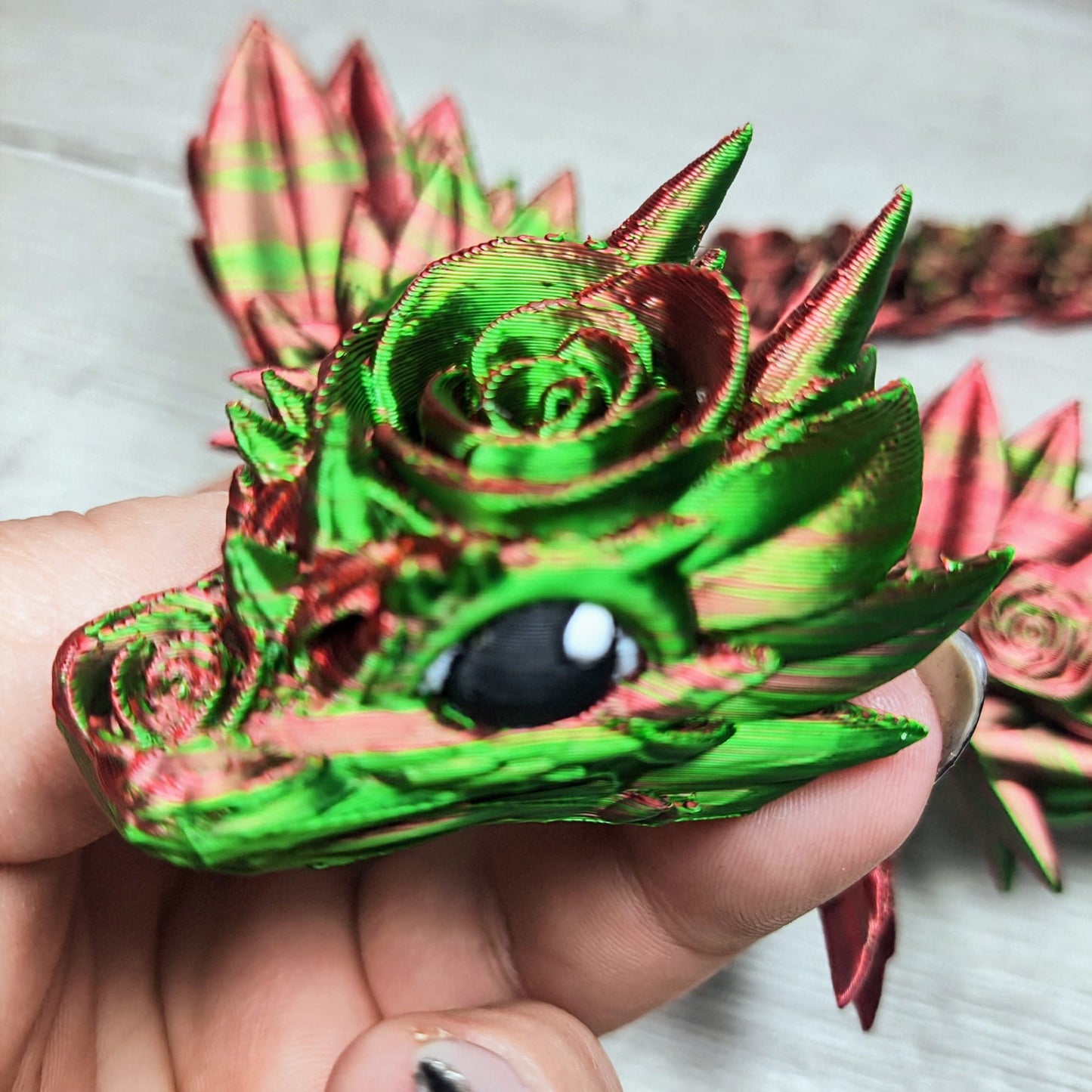 Baby Rose Dragon – A Delicate Fantasy Creation