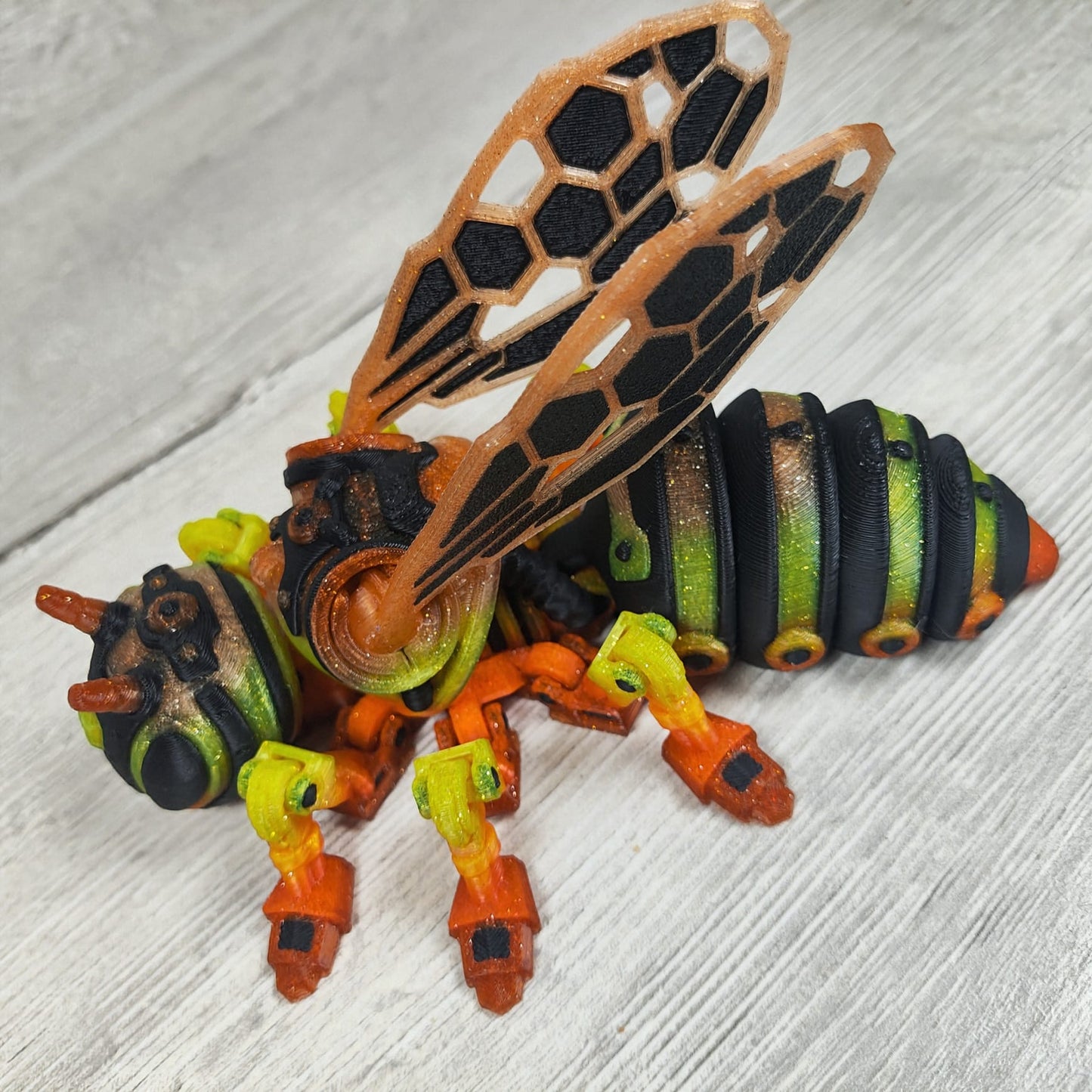 Cyber Bee – 3D Printed Futuristic Collectible