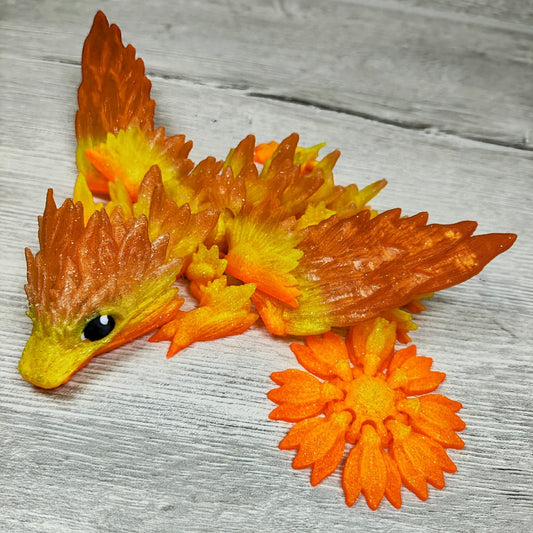 Baby Sunflower Dragon – A Blooming Fantasy Collectible