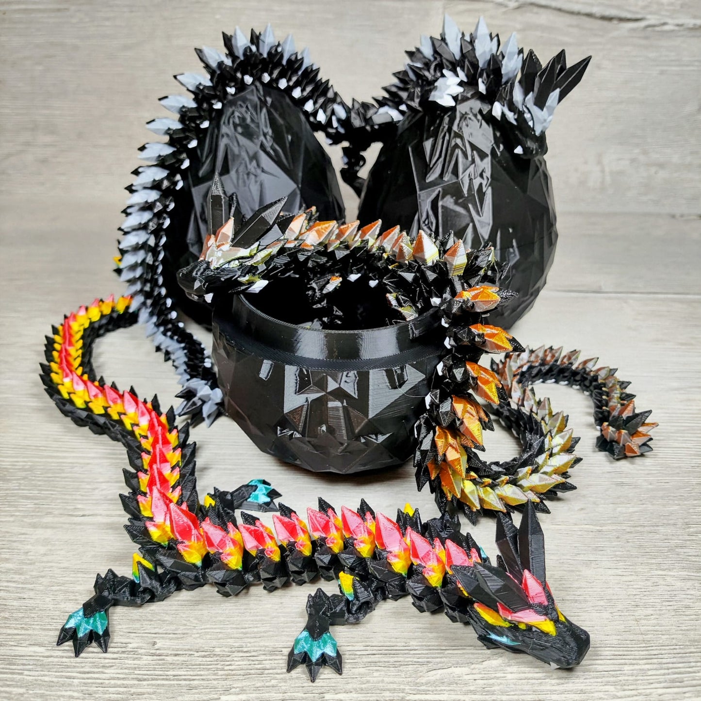 Crystal Dragon in Egg – Black Editions