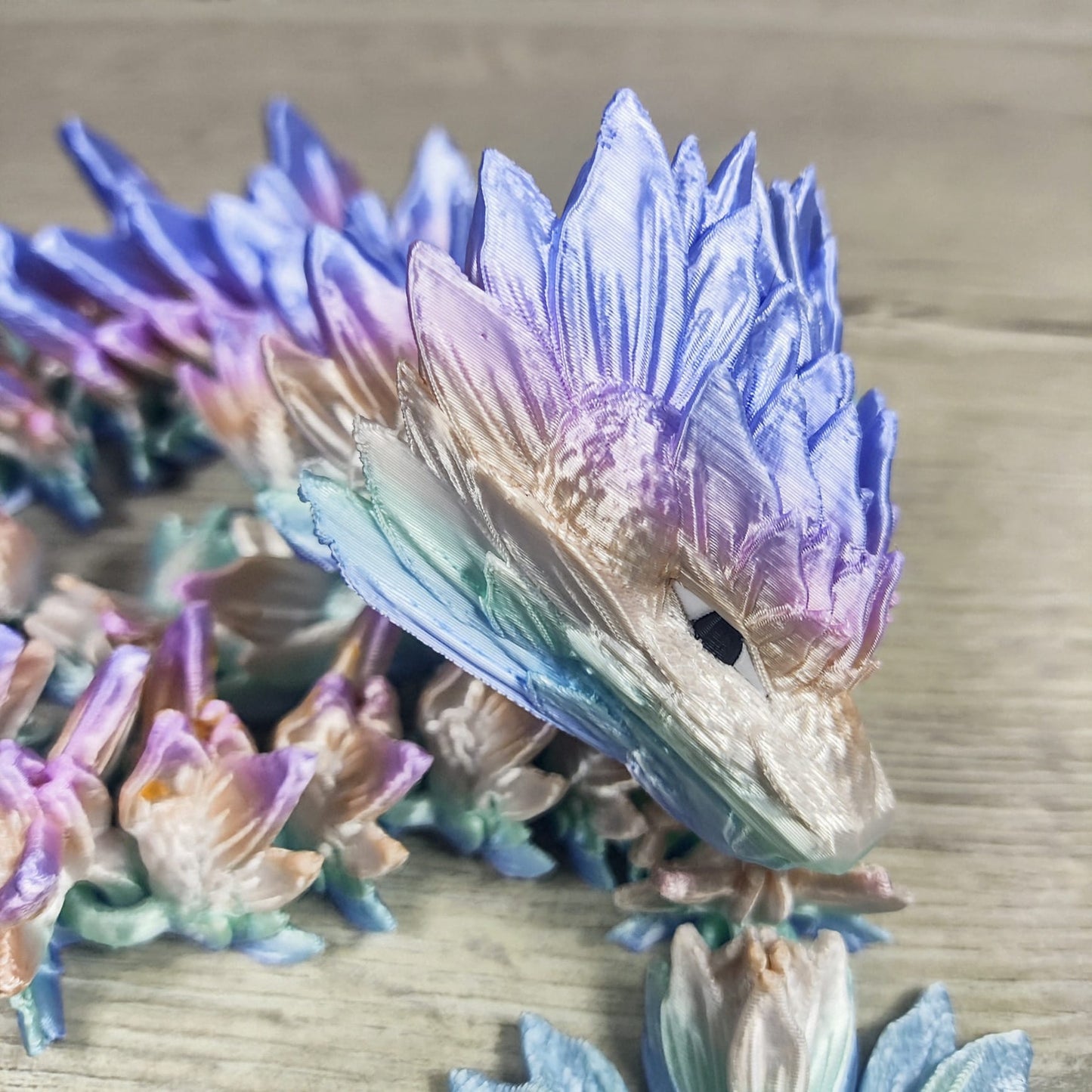 Sunflower Dragon – A Radiant 3D-Printed Fantasy Creation