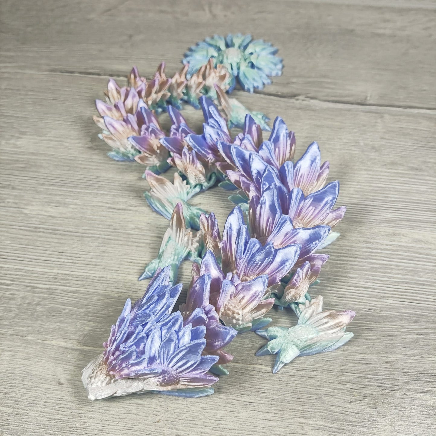 Sunflower Dragon – A Radiant 3D-Printed Fantasy Creation