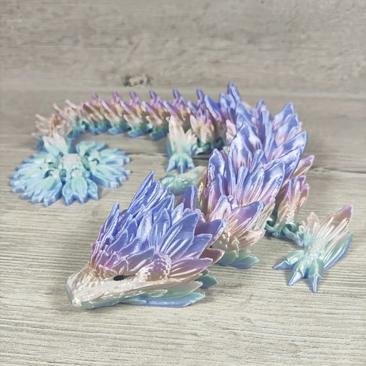 Sunflower Dragon – A Radiant 3D-Printed Fantasy Creation