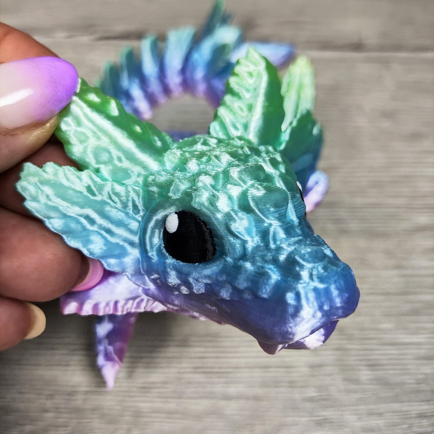 Baby Axolotl Dragon – 3D Printed Fantasy Collectible