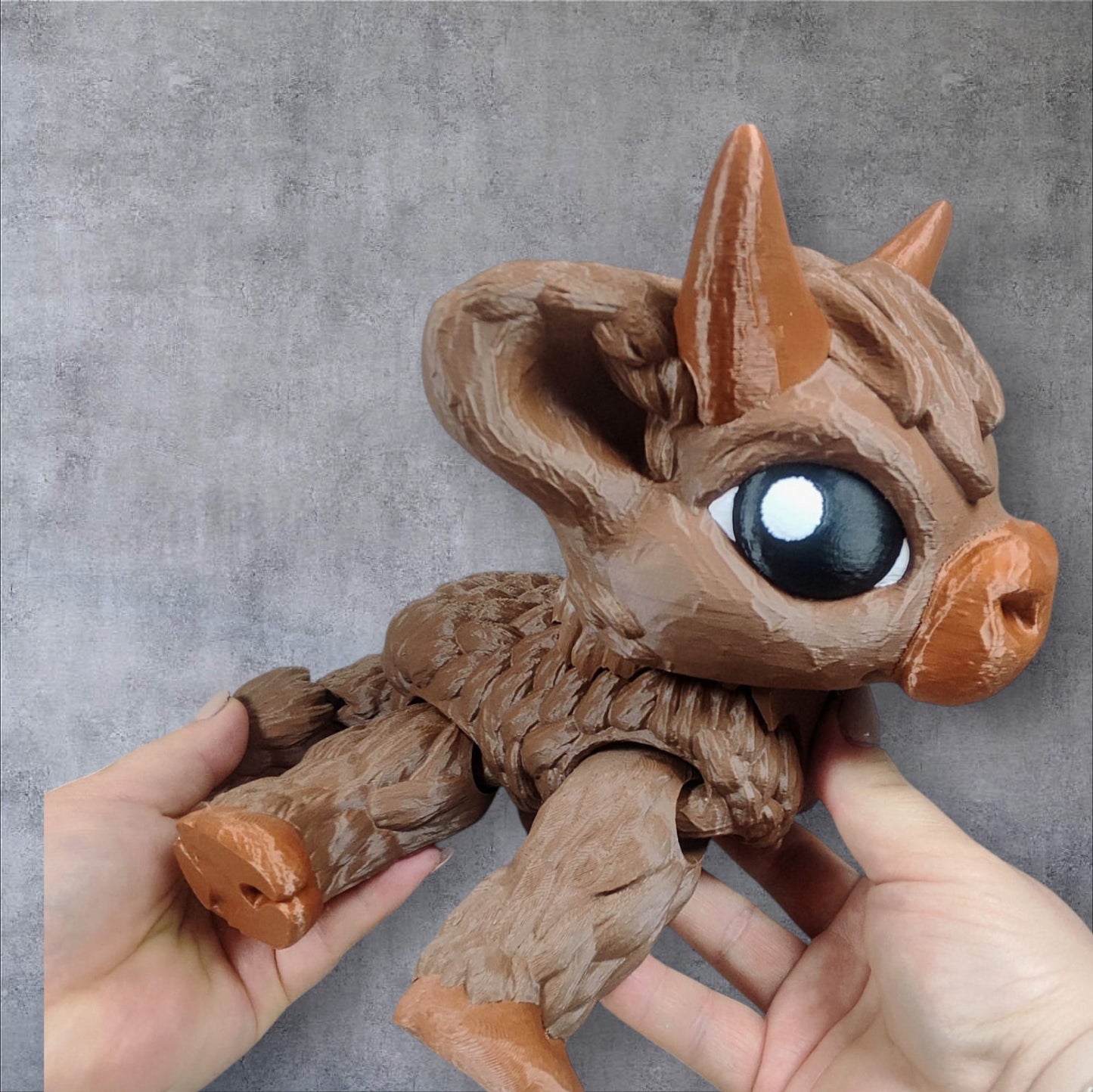 Large Highland Cow – 3D Printed Decorative Model by Cinderwing3D
