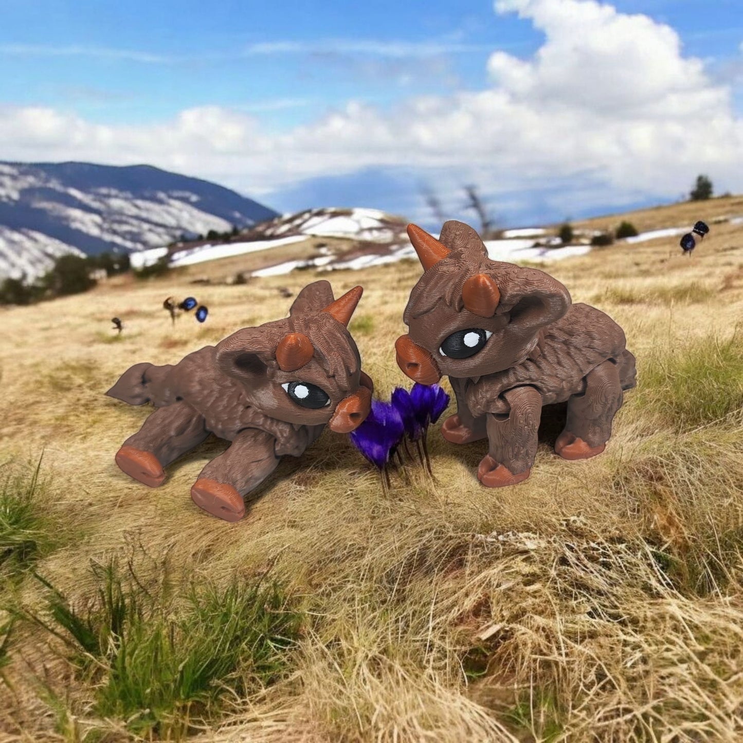 Highland Cow – 3D Printed Decorative Model by Cinderwing3D