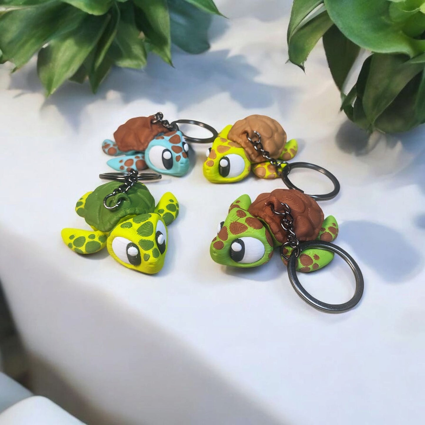 Sea Turtle Keychain – 3D Printed Accessory by 3DGOB