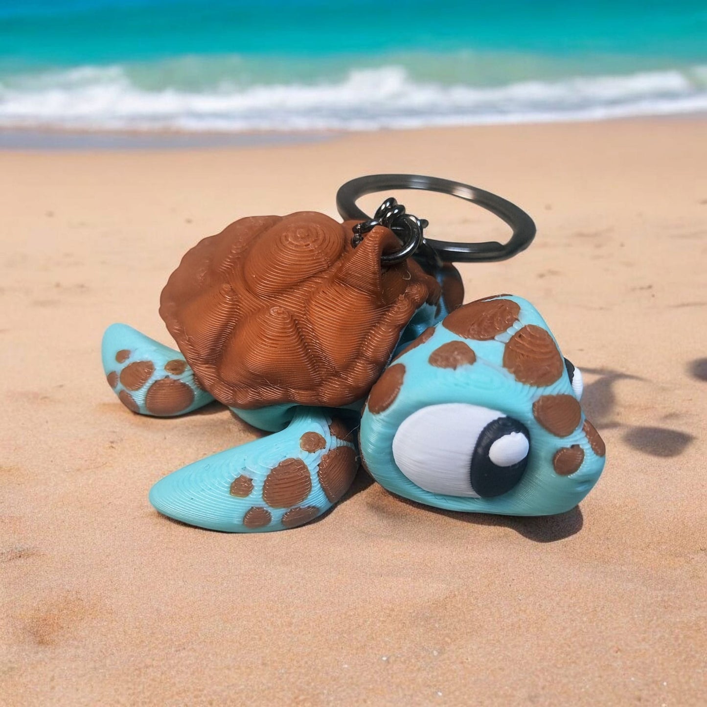 Sea Turtle Keychain – 3D Printed Accessory by 3DGOB