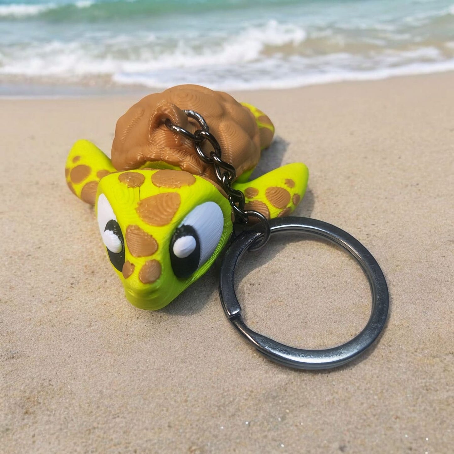 Sea Turtle Keychain – 3D Printed Accessory by 3DGOB