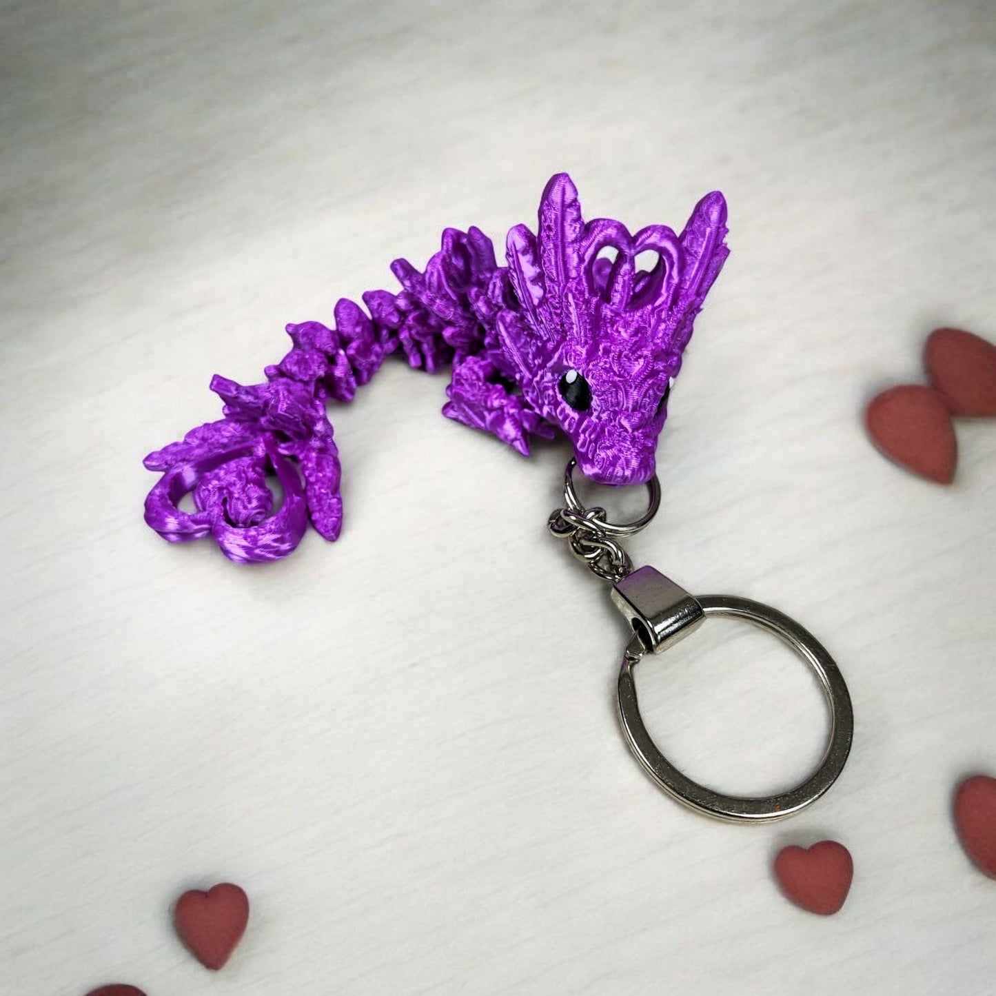 Tadling Heart Dragon Keychain – 3D Printed Mini Collectable