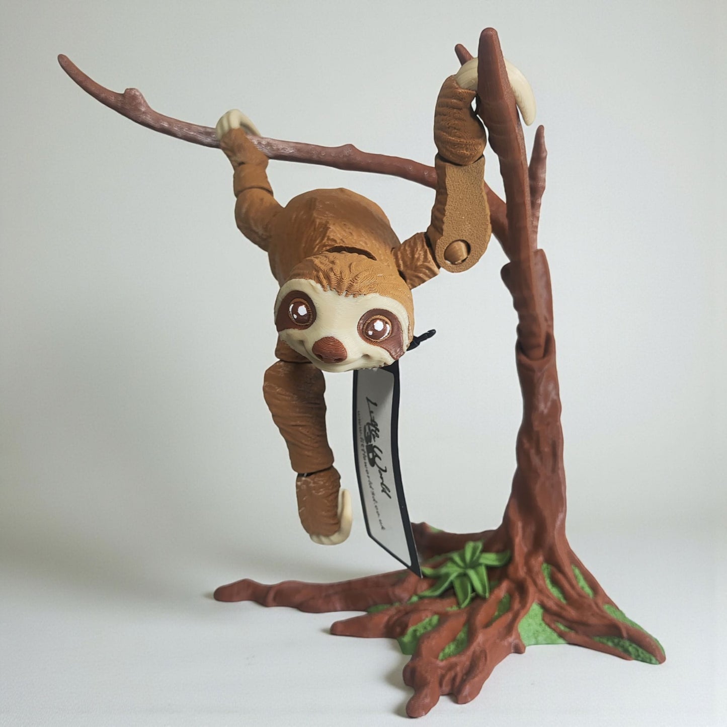 🌿 Articulated Speedy the Sloth with Tree