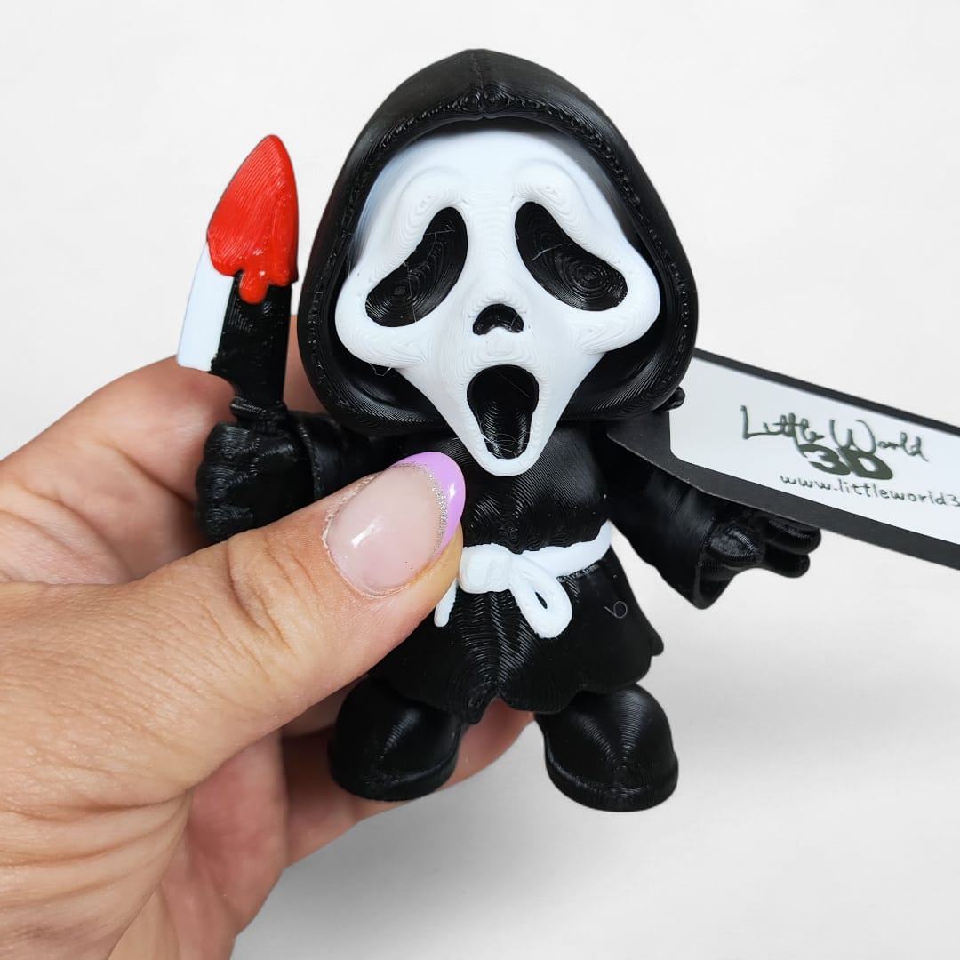 🎃 Chibi Ghost Face — Cute & Creepy Halloween Collectable