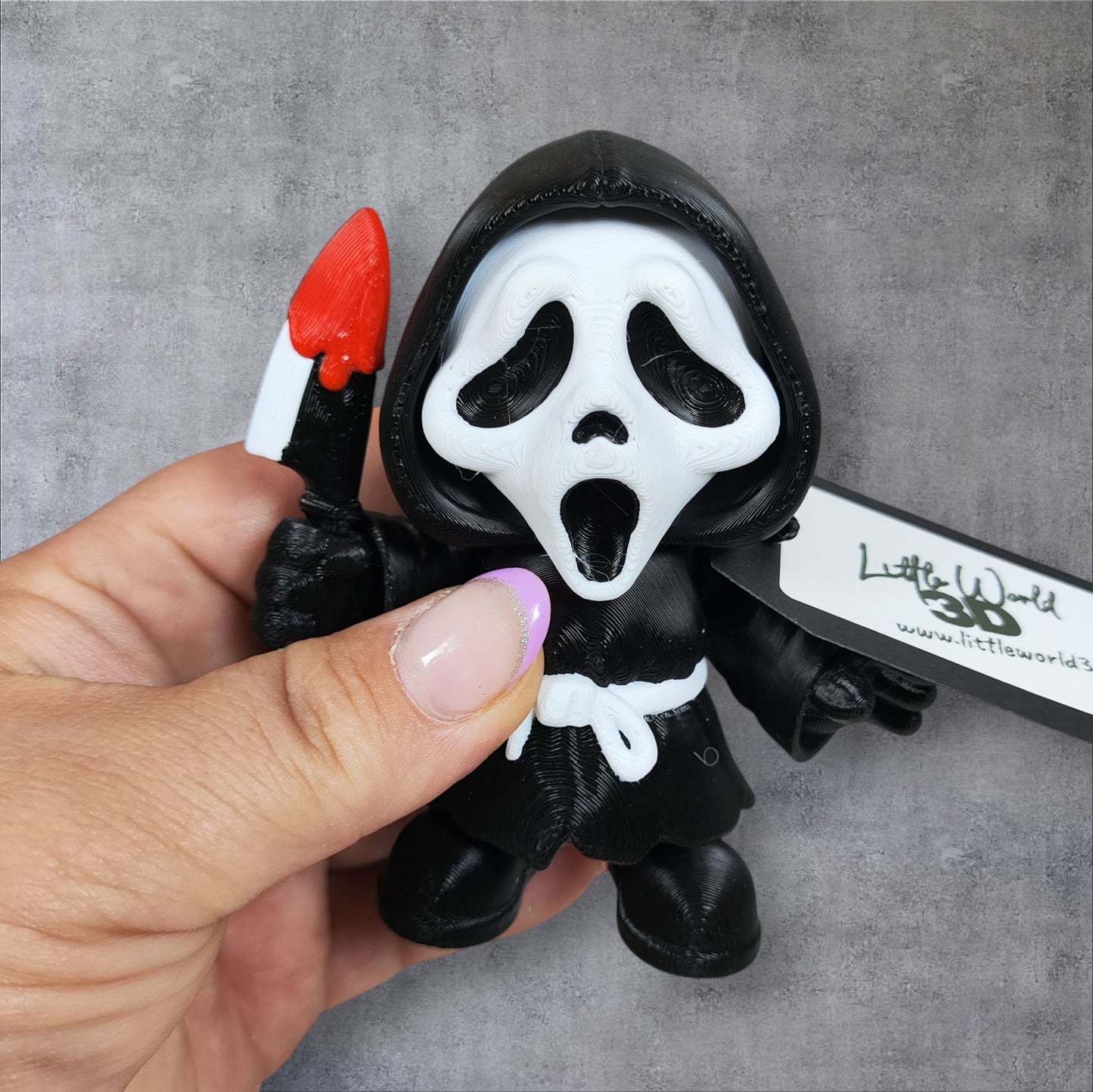 🎃 Chibi Ghost Face — Cute & Creepy Halloween Collectable