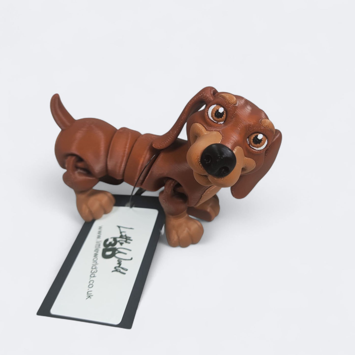 🐾 Frankie & Dexter the Dachshunds — Articulated Sausage Dog Figures