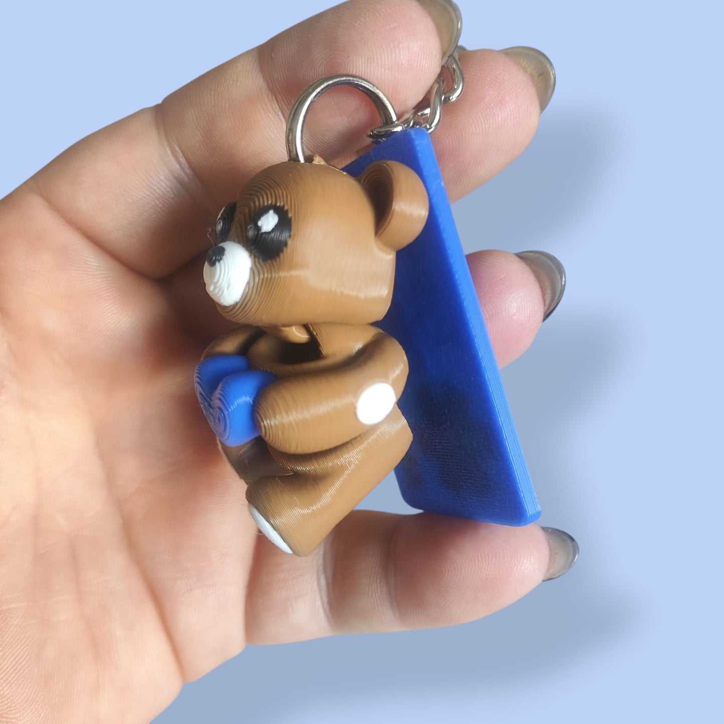 🧸 Type 1 Diabetic Teddy Bear Keyring