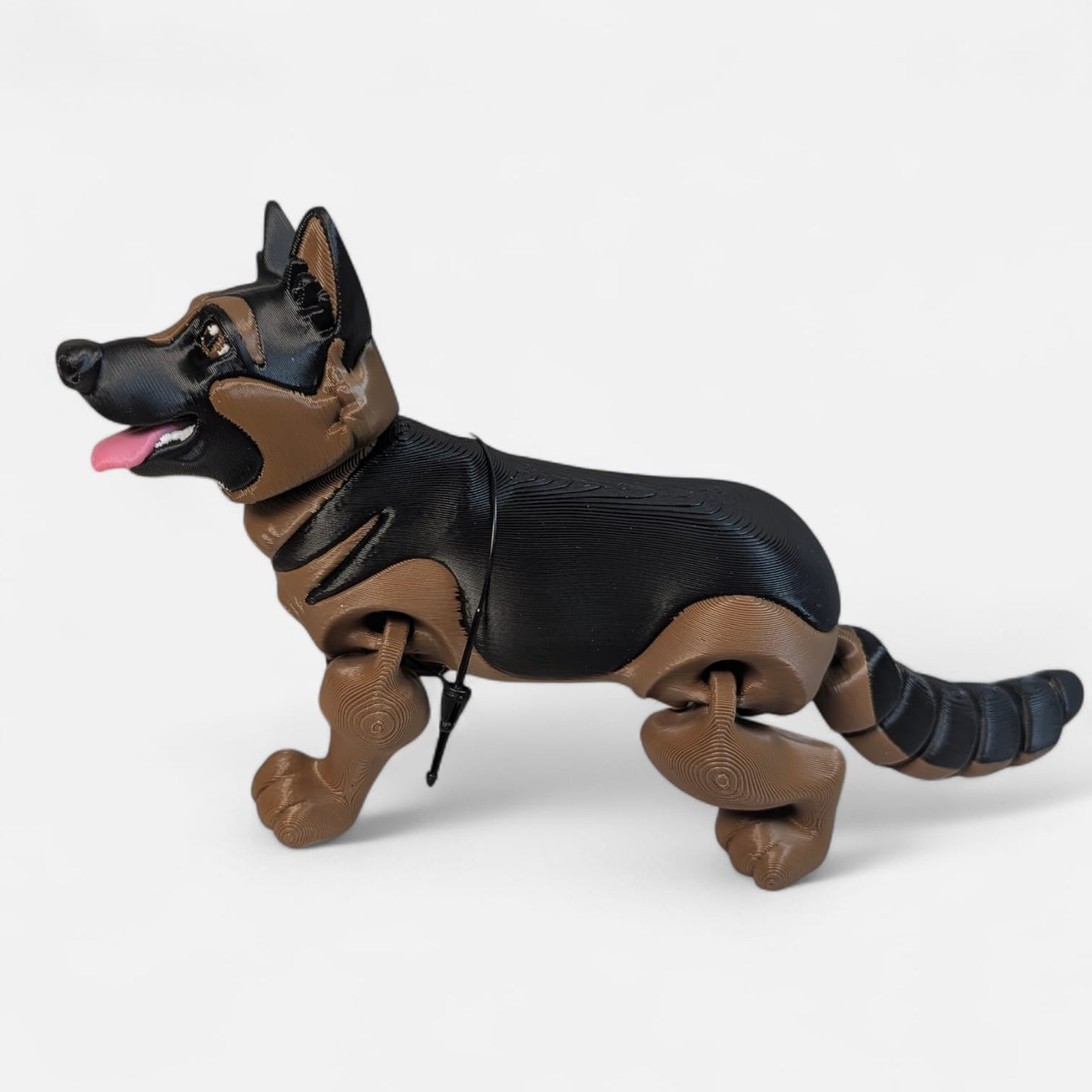Articulated German Shepherd Figurine