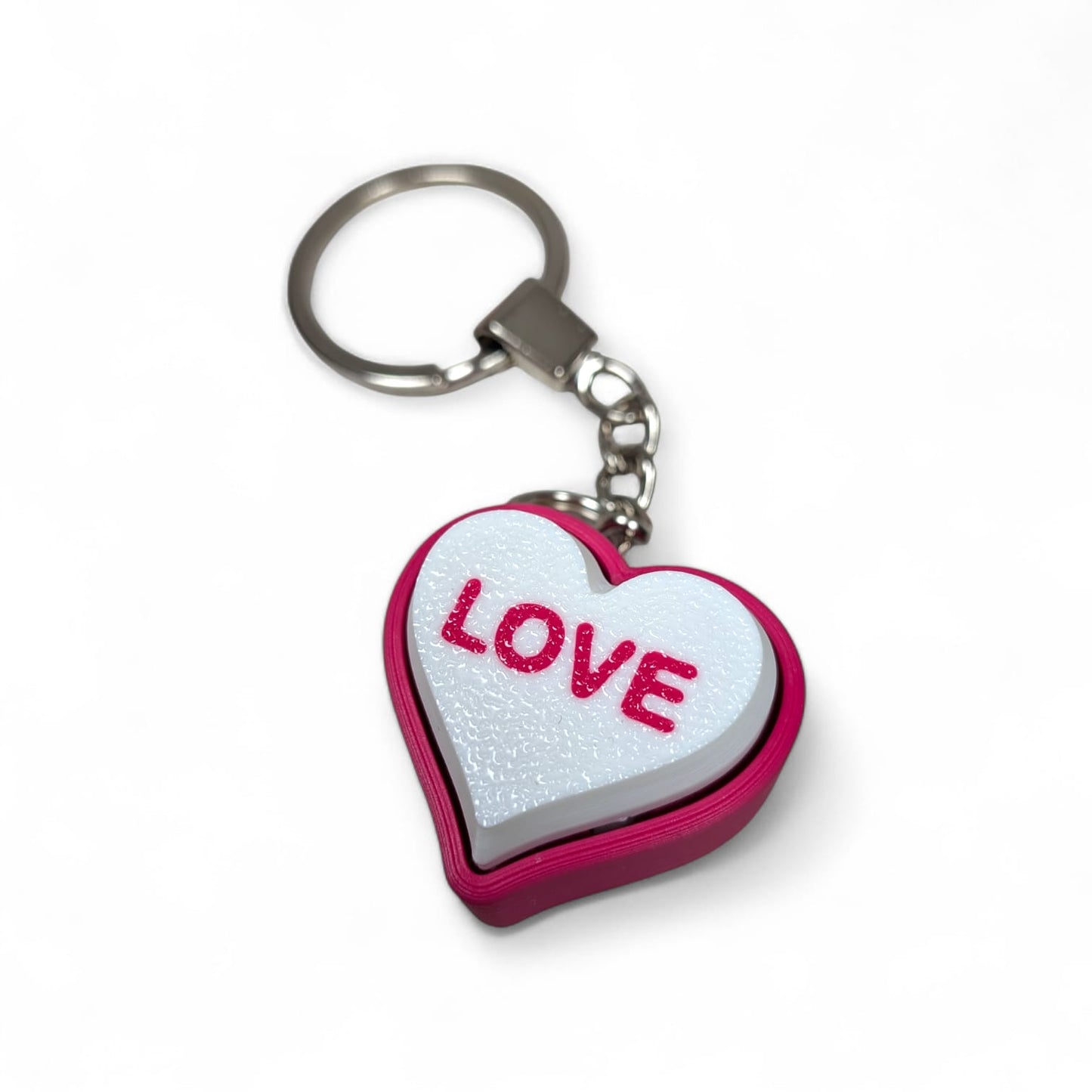 Clicker Heart Keyring — Valentine Edition