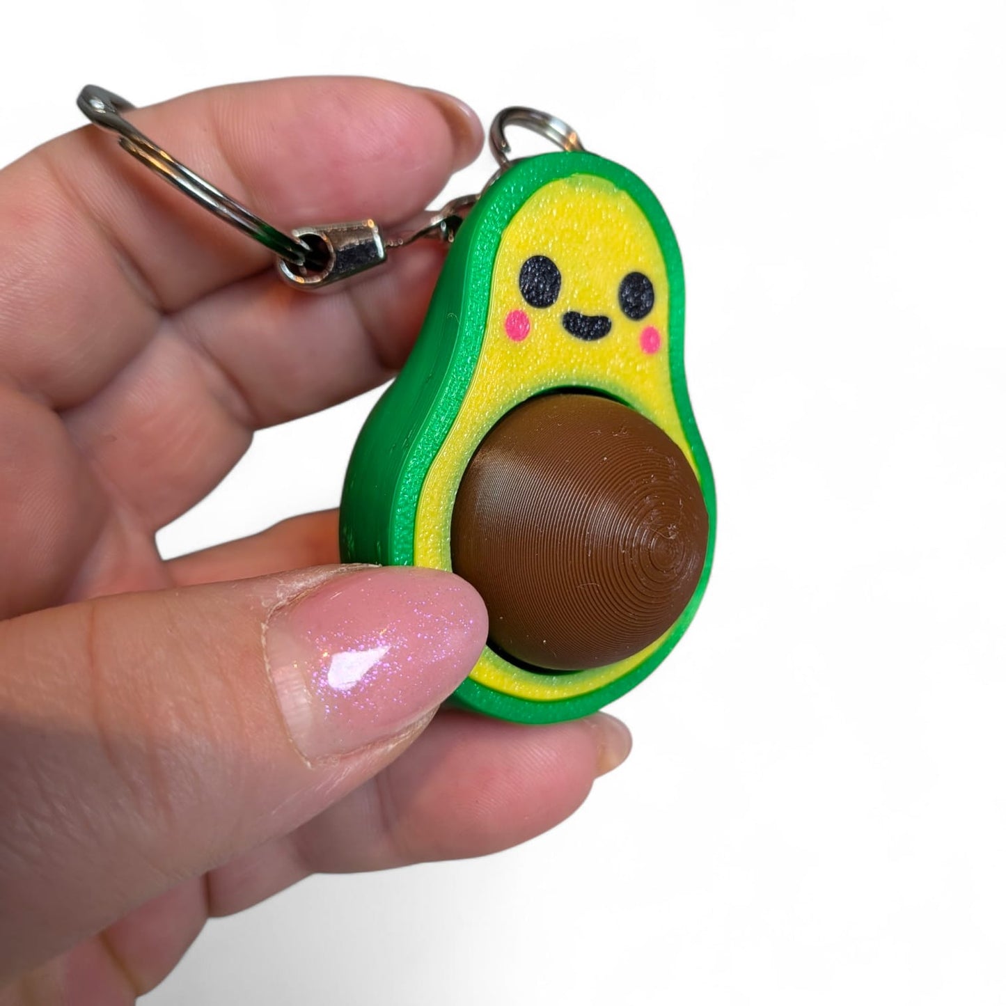 Avocado Clicker Keychain – Cute Avocado Accessory