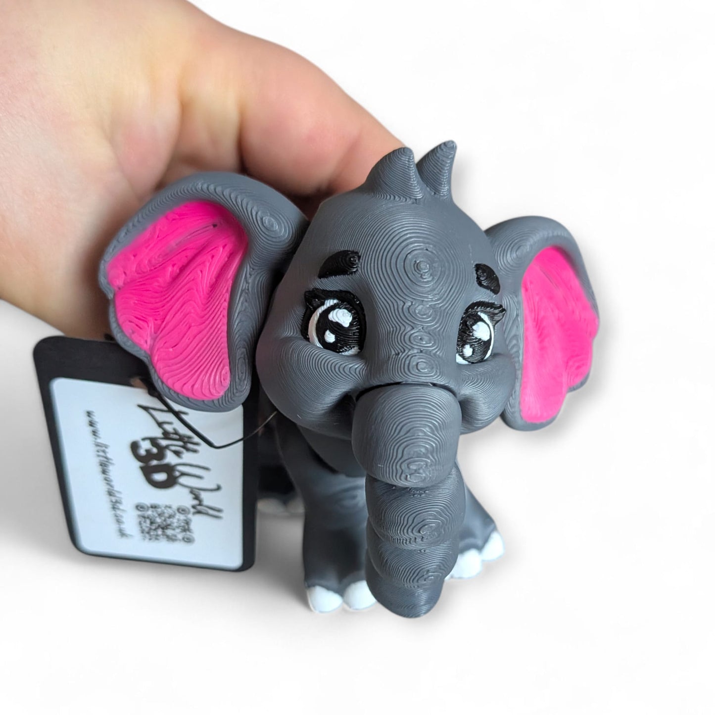 Fully Articulated Elephant Figurine – 3D Printed Collectable