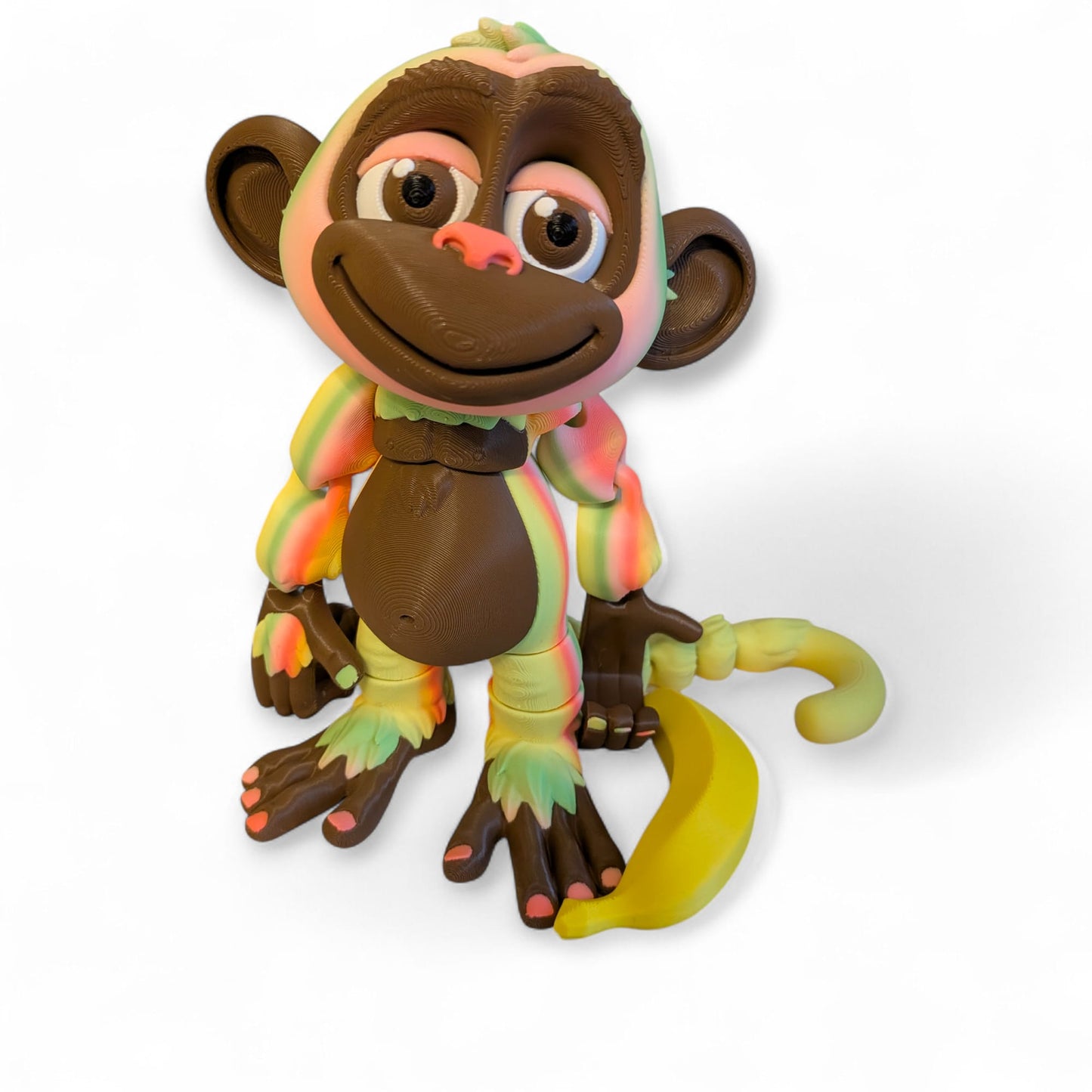 XXL Flexi Monkey with Banana – Articulated 3D Printed Collectable