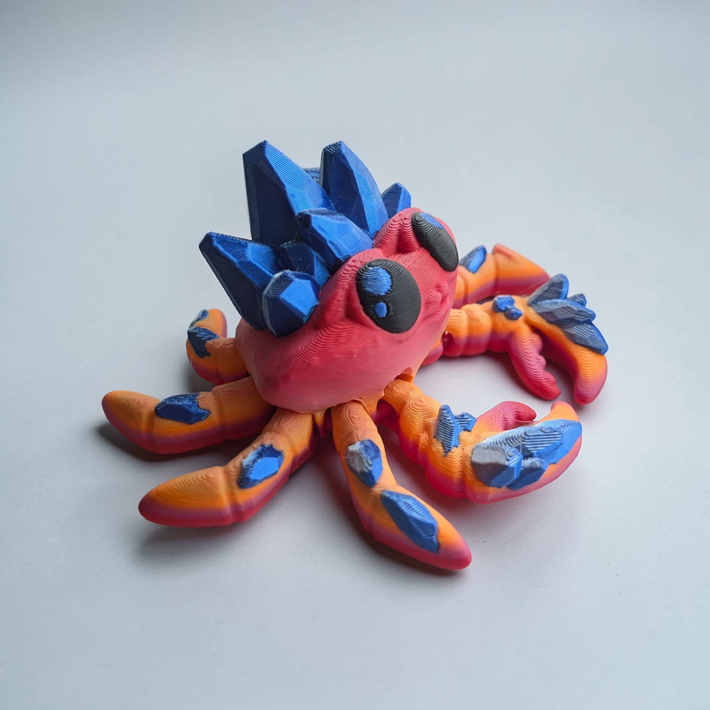 Crystal Crab – Articulated 3D Printed Desk Companion