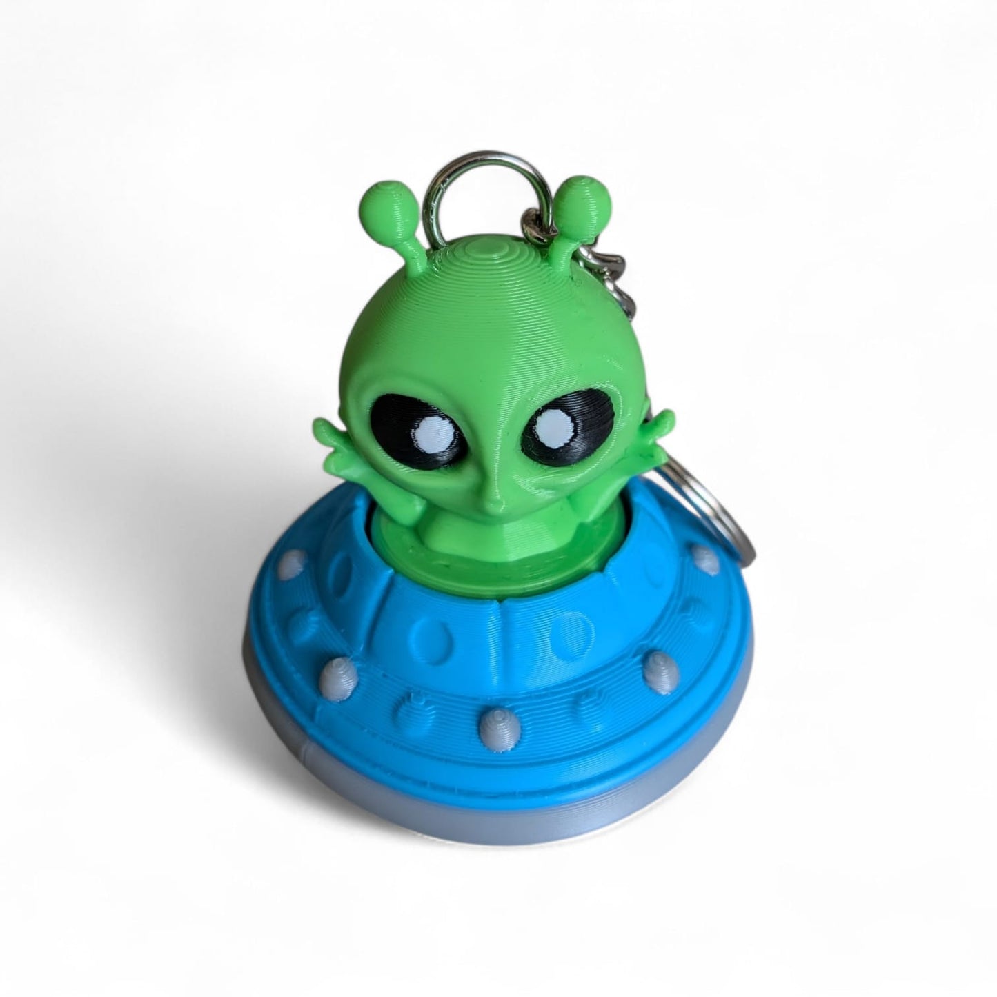 Alien UFO Clicker Keyring – Fidget Keychain