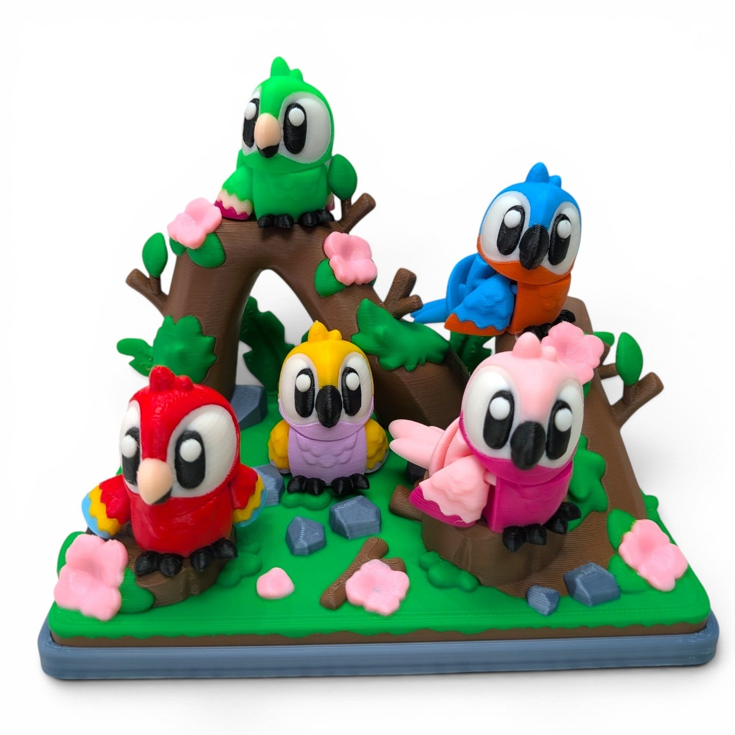Parrot Park Display Set – Collectible Woodland Scene
