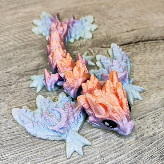 Little Lunar Wyvern – 3D Printed Fantasy Collectible