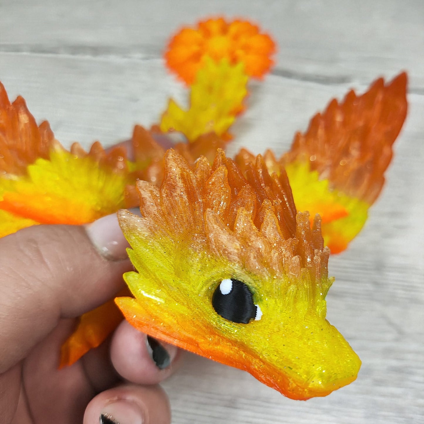 Baby Sunflower Dragon – A Blooming Fantasy Collectible